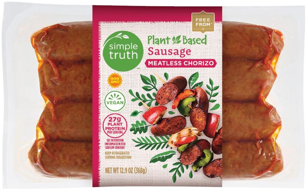 Plant based sausage by Kroger