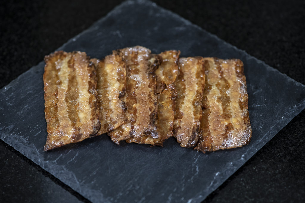 Plant-based bacon