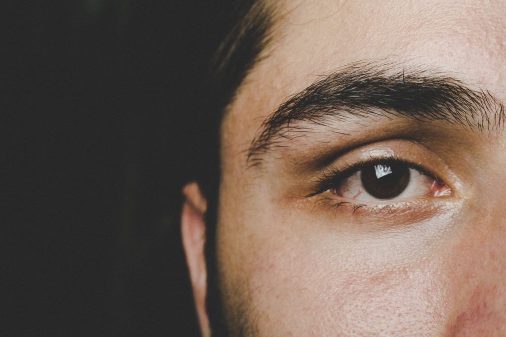 Man's right eye