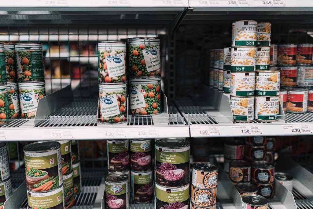 Grocery store shelf