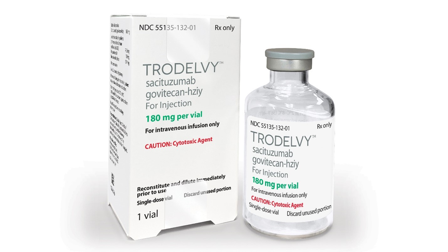 Trodelvy is a first-in-class antibody-drug conjugate drug for HR+/HER2- patients who have previously received endocrine treatment and two to four lines of chemotherapy.