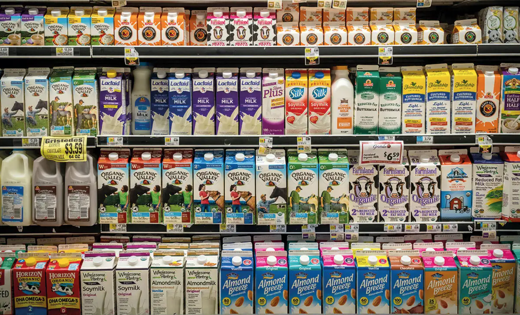 Plant-based milk labels