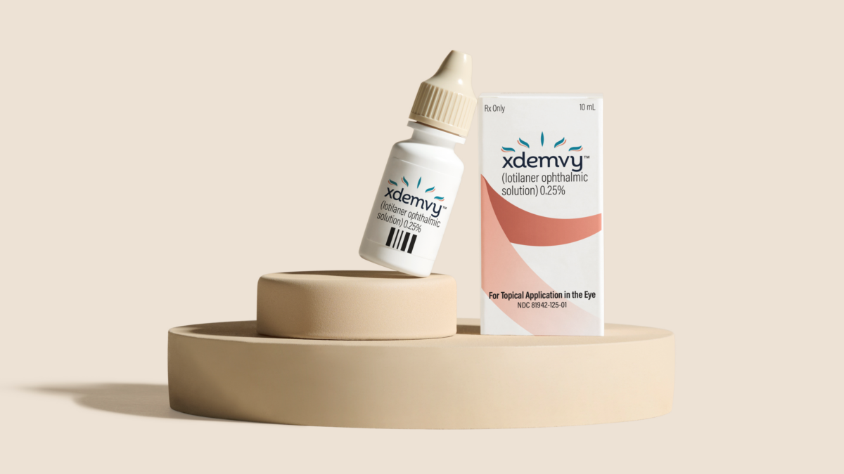 Xdemvy (lotilaner ophthalmic solution) 0.25%.