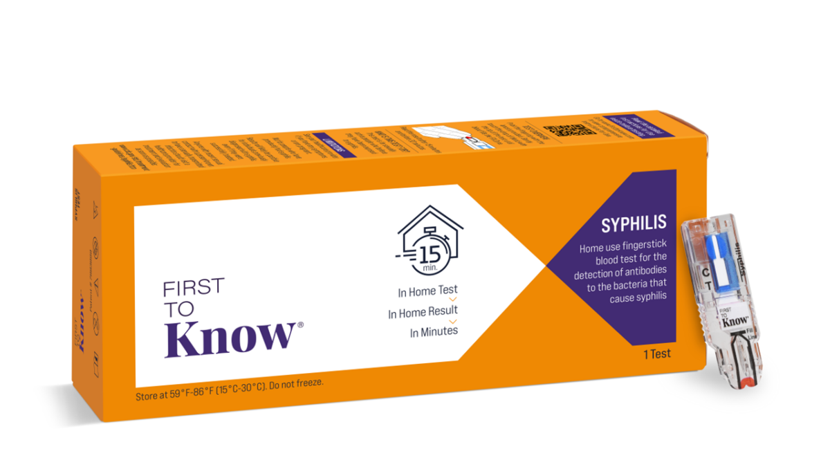 First To Know Syphilis Test, First To Know Test, at home syphilis test, syphilis test, syphilis